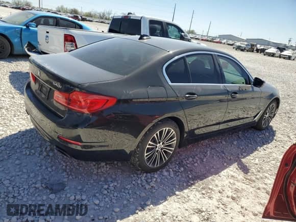 2020 BMW 5 Series 540i with VIN WBAJS1C06LCE52019, listed as a Copart auction lot 49524615 with 38,442 mi miles and Salvage title. Bid and sale history available at DreamBid. Image 3.