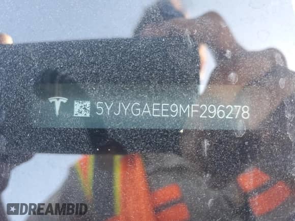 2021 Tesla Model Y Long Range with VIN 5YJYGAEE9MF296278, listed as a Copart auction lot 85291245 with 72,651 mi miles and Salvage title. Bid and sale history available at DreamBid. Image 12.