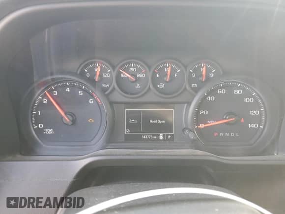 2019 Chevrolet Silverado 1500 Work Truck with VIN 1GCRWAEF7KZ300738, listed as a Copart auction lot 58961205 with 143,773 mi miles and Salvage title. Bid and sale history available at DreamBid. Image 9.