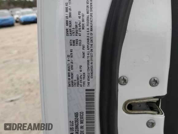 2022 Ram 1500 Tradesman z VIN 3C6RR6KG9NG352465, wystawiony jako Copart lot #45275235 z przebiegiem 105 960 mil mil oraz Nie do naprawy • Non repairable. Historia ofert i sprzedaży dostępna na DreamBid. Obrazek 12.