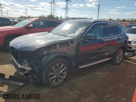 2019 BMW X3 xDrive30i with VIN 5UXTR9C52KLP93249, listed as a Copart auction lot 82246615 with 66,103 mi miles and Salvage title. Bid and sale history available at DreamBid. Image 1.