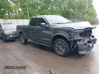 2019 Ford F-150 XL with VIN 1FTEX1EP1KFA77120, listed as a IAAI auction lot 42329608 with 76,053 mi miles and . Bid and sale history available at DreamBid. Image 1.