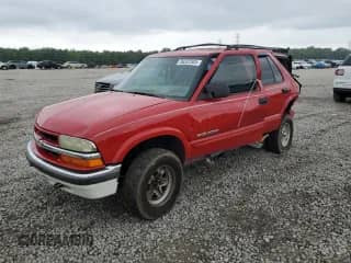 2004 Chevrolet Blazer LS with VIN 1GNDT13X04K130448, listed as a Copart auction lot 56332585 with Not provided miles and Salvage title. Bid and sale history available at DreamBid. Image 1.