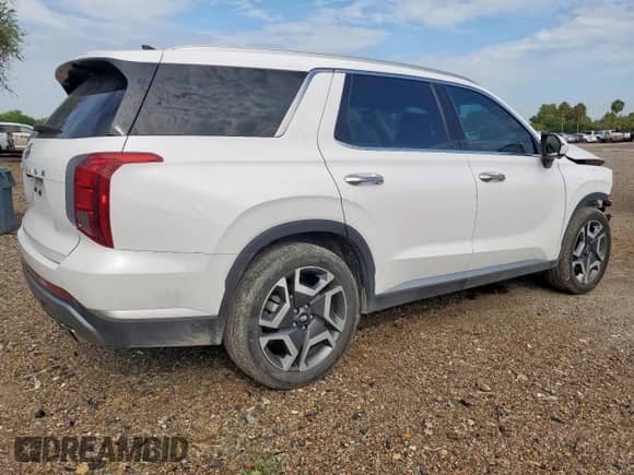 2024 Hyundai Palisade SEL with VIN KM8R44GE7RU788619, listed as a Copart auction lot 80677015 with 13,195 mi miles and Salvage title. Bid and sale history available at DreamBid. Image 3.