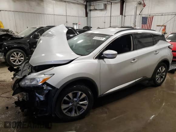 2017 Nissan Murano SL z VIN 5N1AZ2MH2HN114954, wystawiony jako Copart lot #64453925 z przebiegiem 87 309 mil mil oraz Nie do naprawy • Non repairable. Historia ofert i sprzedaży dostępna na DreamBid. Obrazek 1.