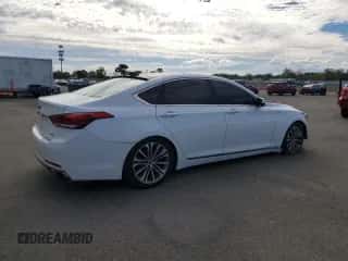 2015 Hyundai Genesis 3.8L with VIN KMHGN4JEXFU069180, listed as a Copart auction lot 87025855 with 131,556 mi miles and Clean title. Bid and sale history available at DreamBid. Image 3.