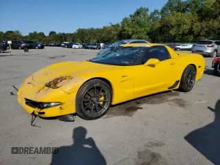 2003 Chevrolet Corvette Z06 z VIN 1G1YY12S835128874, wystawiony jako Copart lot #80063855 z przebiegiem 76 809 mil mil oraz Szkoda całkowita • Salvage title. Historia ofert i sprzedaży dostępna na DreamBid. Obrazek 1.