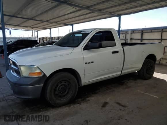 2010 Dodge 1500 ST with VIN 3D7JB1EK4AG177040, listed as a Copart auction lot 72756394 with 156,002 mi miles and Salvage title. Bid and sale history available at DreamBid. Image 1.