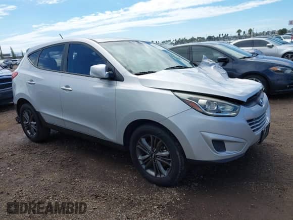 2014 Hyundai Tucson GLS z VIN KM8JT3AF8EU894227, wystawiony jako IAAI lot #43262084 z przebiegiem 120 601 mil mil oraz . Historia ofert i sprzedaży dostępna na DreamBid. Obrazek 1.