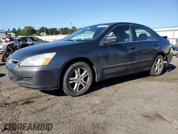 2007 Honda Accord LX SE с VIN 1HGCM55367A071744, выставлен на аукционе Copart как лот 81492365 с пробегом 257 784 миль миль и Списание • Salvage title. История ставок и продаж доступна на DreamBid. Изображение 1.