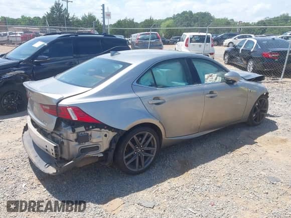 2015 Lexus IS 250 with VIN JTHBF1D21F5049131, listed as a IAAI auction lot 42547348 with 139,206 mi miles and . Bid and sale history available at DreamBid. Image 4.