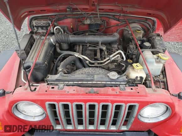 2001 Jeep Wrangler Sport with VIN 1J4FA49S11P339047, listed as a Copart auction lot 85923625 with 144,267 mi miles and Salvage title. Bid and sale history available at DreamBid. Image 11.
