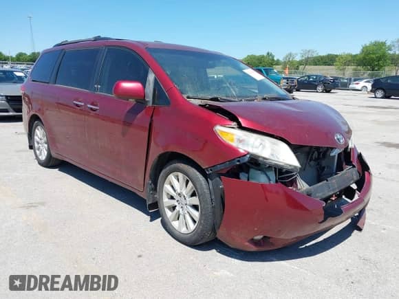 2011 Toyota Sienna XLE AAS with VIN 5TDYK3DC3BS084558, listed as a IAAI auction lot 42601750 with 196,314 mi miles and . Bid and sale history available at DreamBid. Image 1.