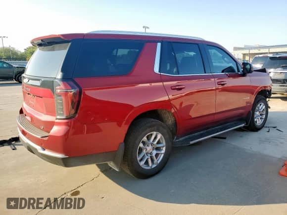 2025 Chevrolet Tahoe LT with VIN 1GNS5NRD6SR113518, listed as a Copart auction lot 71819885 with 16,528 mi miles and Salvage title. Bid and sale history available at DreamBid. Image 3.