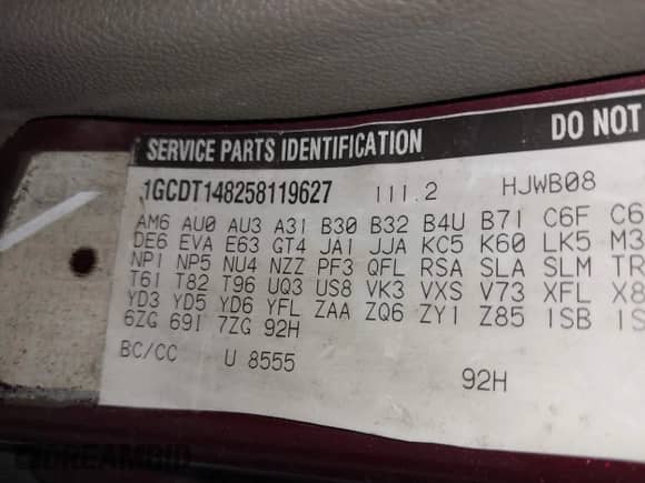 2005 Chevrolet Colorado с VIN 1GCDT148258119627, выставлен на аукционе IAAI как лот 42870047 с пробегом 257 503 миль миль и . История ставок и продаж доступна на DreamBid. Изображение 9.
