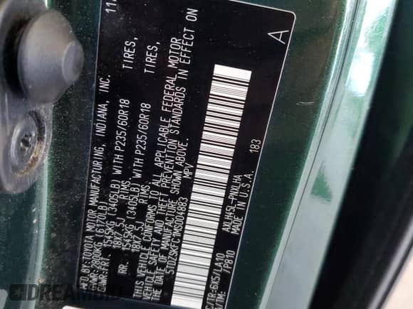 2021 Toyota Sienna Limited z VIN 5TDZSKFC1MS004883, wystawiony jako Copart lot #70192795 z przebiegiem Nie podano mil oraz Szkoda całkowita • Salvage title. Historia ofert i sprzedaży dostępna na DreamBid. Obrazek 13.