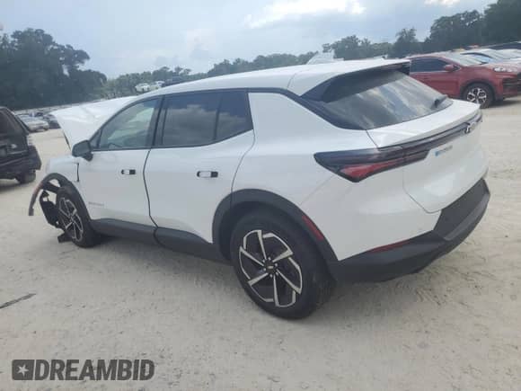 2025 Chevrolet Equinox EV LT1 w/PCY с VIN 3GN7DMRP8SS213694, выставлен на аукционе Copart как лот 66577975 с пробегом 3 174 миль миль и На запчасти • Non repairable. История ставок и продаж доступна на DreamBid. Изображение 2.