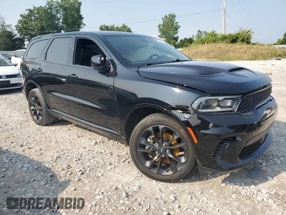 2022 Dodge Durango GT Plus with VIN 1C4RDJDG9NC174311, listed as a Copart auction lot 67346115 with 22,409 mi miles and Salvage title. Bid and sale history available at DreamBid. Image 4.