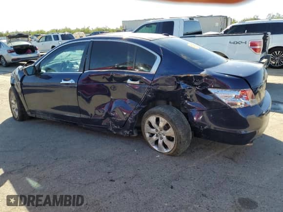 2009 Honda Accord EX-L with VIN 1HGCP36839A036152, listed as a Copart auction lot 85346665 with 218,368 mi miles and Salvage title. Bid and sale history available at DreamBid. Image 2.