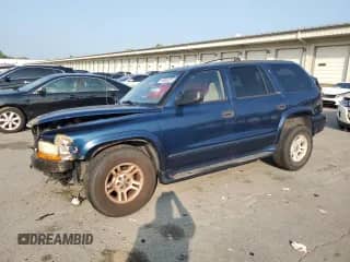 2002 Dodge Durango SLT with VIN 1B4HR48NX2F134091, listed as a Copart auction lot 66962225 with 162,777 mi miles and Salvage title. Bid and sale history available at DreamBid. Image 1.