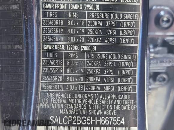 2017 Land Rover Discovery Sport SE с VIN SALCP2BG5HH667554, выставлен на аукционе Copart как лот 64822785 с пробегом 102 759 миль миль и Списание • Salvage title. История ставок и продаж доступна на DreamBid. Изображение 14.