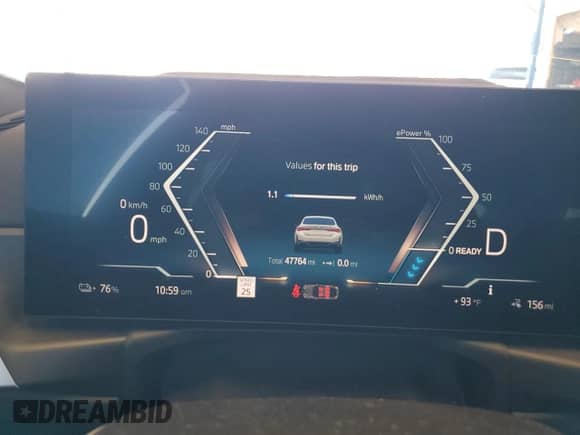 2022 BMW i4 eDrive40 с VIN WBY73AW08NFN06228, выставлен на аукционе Copart как лот 80496465 с пробегом 47 764 миль миль и Списание • Salvage title. История ставок и продаж доступна на DreamBid. Изображение 9.