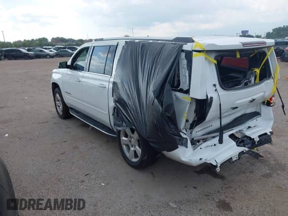 2016 Chevrolet Suburban LTZ with VIN 1GNSCJKC0GR108600, listed as a IAAI auction lot 43013240 with 168,300 mi miles and . Bid and sale history available at DreamBid. Image 3.