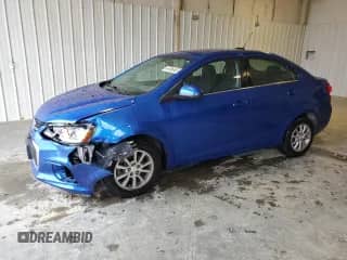 2017 Chevrolet Sonic LT with VIN 1G1JD5SH5H4157321, listed as a Copart auction lot 44606665 with 119,445 mi miles and Salvage title. Bid and sale history available at DreamBid. Image 1.