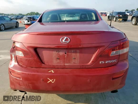 2015 Lexus IS 250 C with VIN JTHFF2C24F2532090, listed as a Copart auction lot 59103565 with 105,877 mi miles and Salvage title. Bid and sale history available at DreamBid. Image 6.