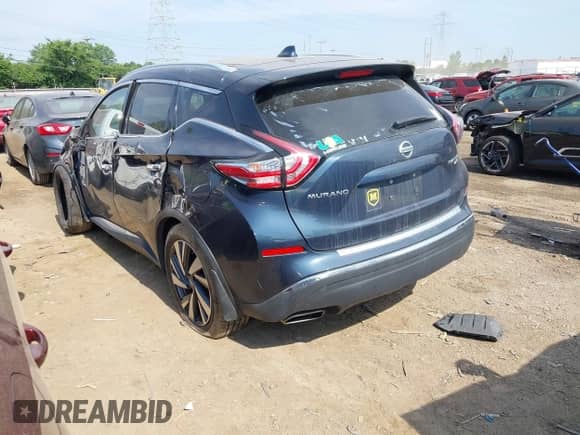 2018 Nissan Murano SV with VIN 5N1AZ2MH0JN154004, listed as a IAAI auction lot 42592712 with 148,898 mi miles and . Bid and sale history available at DreamBid. Image 3.