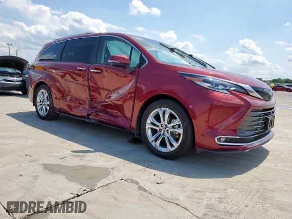 2022 Toyota Sienna Platinum с VIN 5TDERKEC8NS122894, выставлен на аукционе Copart как лот 58448855 с пробегом 83 527 миль миль и Списание • Salvage title. История ставок и продаж доступна на DreamBid. Изображение 4.
