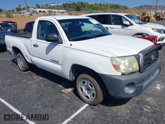 2005 Toyota Tacoma with VIN 5TENX22N05Z130177, listed as a IAAI auction lot 43347496 with 375,528 mi miles and . Bid and sale history available at DreamBid. Image 1.