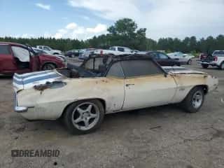 1969 Chevrolet Camaro z VIN 124679N654198, wystawiony jako Copart lot #65532135 z przebiegiem Nie podano mil oraz Szkoda całkowita • Salvage title. Historia ofert i sprzedaży dostępna na DreamBid. Obrazek 3.