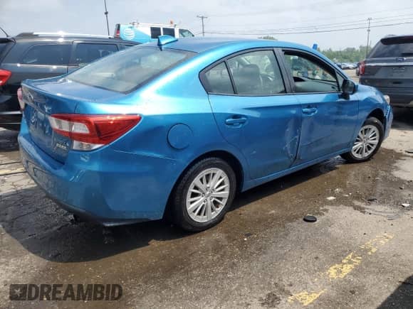 2017 Subaru Impreza Premium with VIN 4S3GKAB64H3615001, listed as a Copart auction lot 66834785 with 165,605 mi miles and Clean title. Bid and sale history available at DreamBid. Image 3.