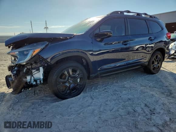 2025 Subaru Ascent Onyx Edition Touring z VIN 4S4WMAWD7S3422620, wystawiony jako Copart lot #86483625 z przebiegiem 5 896 mil mil oraz Szkoda całkowita • Salvage title. Historia ofert i sprzedaży dostępna na DreamBid. Obrazek 1.