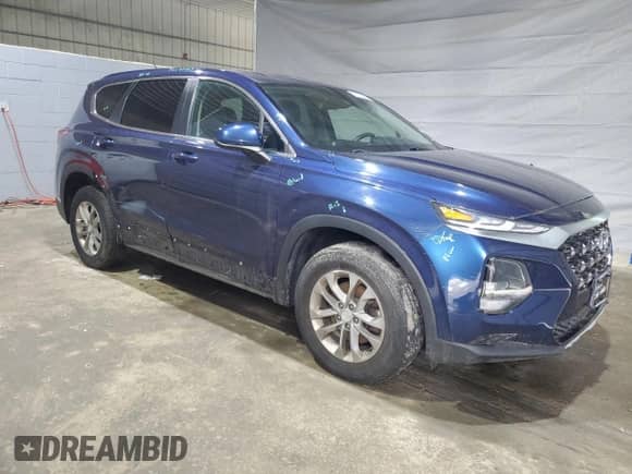 2019 Hyundai Santa Fe SE with VIN 5NMS2CAD4KH118982, listed as a Copart auction lot 59805895 with 85,511 mi miles and Salvage title. Bid and sale history available at DreamBid. Image 4.