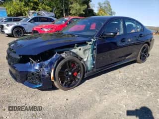 2021 BMW 3 Series M340i xDrive с VIN WBA5U9C01MFL58797, выставлен на аукционе Copart как лот 77104874 с пробегом 10 392 миль миль и Списание • Salvage title. История ставок и продаж доступна на DreamBid. Изображение 1.