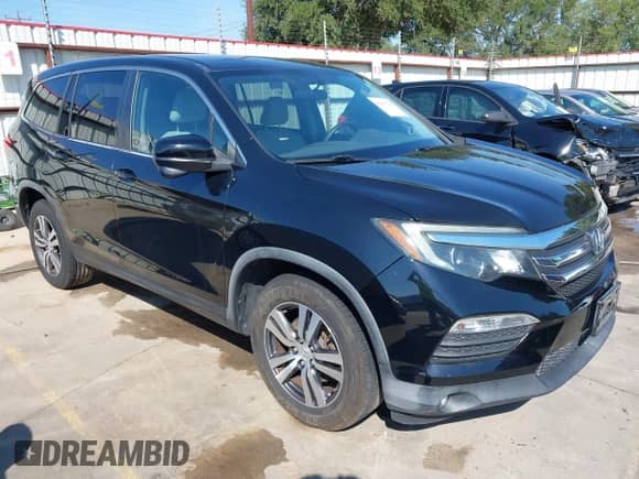 2016 Honda Pilot EX with VIN 5FNYF6H38GB054824, listed as a IAAI auction lot 43117238 with 104,461 mi miles and . Bid and sale history available at DreamBid. Image 1.