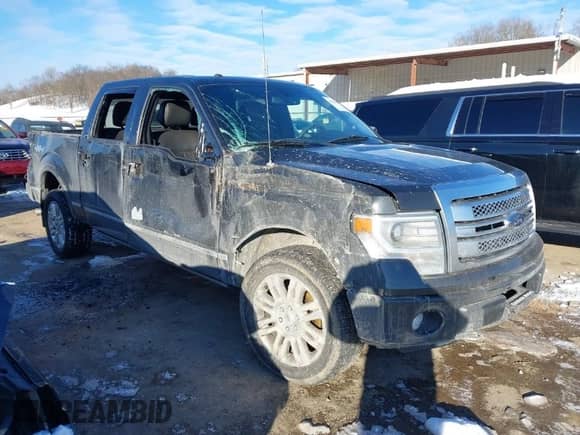 2014 Ford F-150 XL with VIN 1FTFW1EF1EFA91845, listed as a IAAI auction lot 41319958 with 124,819 mi miles and . Bid and sale history available at DreamBid. Image 1.
