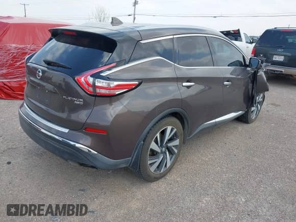 2018 Nissan Murano SV with VIN 5N1AZ2MH7JN155585, listed as a IAAI auction lot 42365733 with 96,096 mi miles and . Bid and sale history available at DreamBid. Image 4.