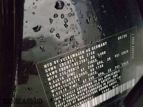 2010 Volkswagen Tiguan S с VIN WVGCV7AX2AW504241, выставлен на аукционе Copart как лот 44610505 с пробегом 234 251 миль миль и Чистый • Clean title. История ставок и продаж доступна на DreamBid. Изображение 13.