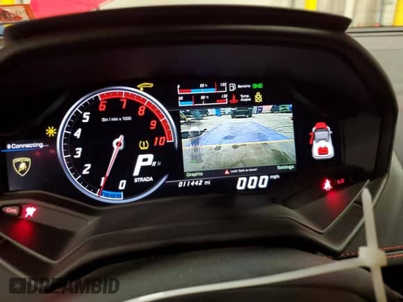 2017 Lamborghini Huracan with VIN ZHWUR2ZF5HLA06794, listed as a Copart auction lot 87287774 with 11,442 mi miles and Salvage title. Bid and sale history available at DreamBid. Image 9.