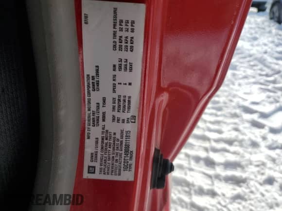 2008 Chevrolet Colorado Work Truck с VIN 1GCDT149088111815, выставлен на аукционе Copart как лот 42142075 с пробегом 176 375 миль миль и Чистый • Clean title. История ставок и продаж доступна на DreamBid. Изображение 12.