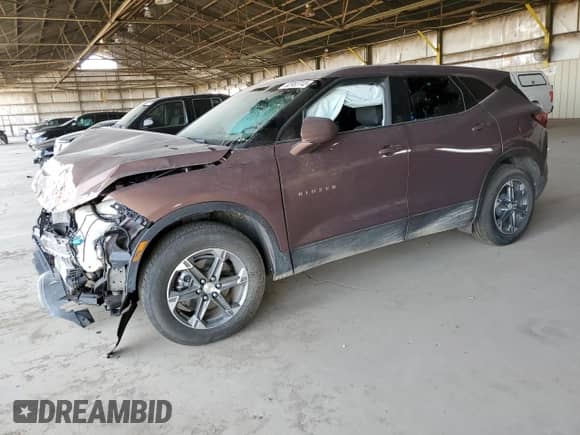 2024 Chevrolet Blazer LT with VIN 3GNKBHR41RS159534, listed as a Copart auction lot 62953745 with Not provided miles and Non repairable. Bid and sale history available at DreamBid. Image 1.