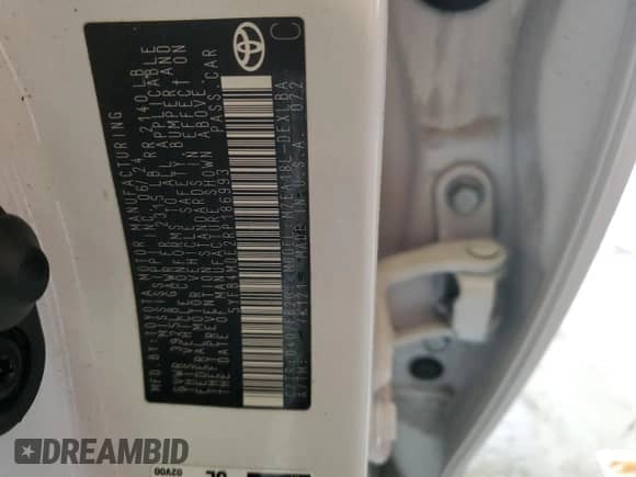 2024 Toyota Corolla LE с VIN 5YFB4MDE2RP186993, выставлен на аукционе Copart как лот 84746065 с пробегом 24 240 миль миль и Списание • Salvage title. История ставок и продаж доступна на DreamBid. Изображение 13.