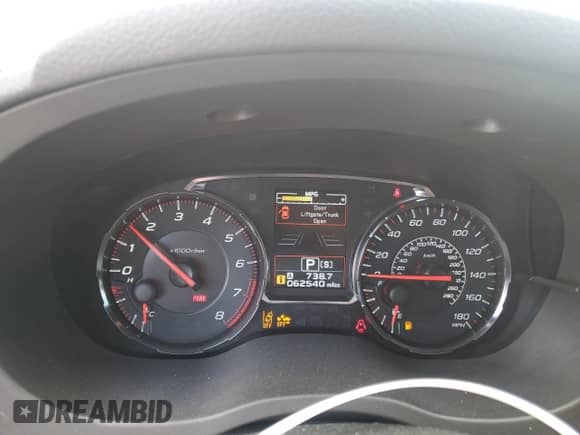 2019 Subaru WRX Premium with VIN JF1VA1F69K8821211, listed as a Copart auction lot 55510825 with 62,540 mi miles and Salvage title. Bid and sale history available at DreamBid. Image 9.