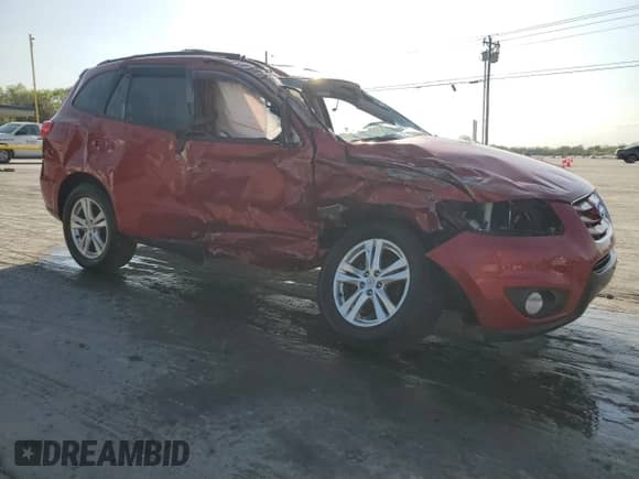 2010 Hyundai Santa Fe Limited with VIN 5NMSK3AB4AH357574, listed as a Copart auction lot 53259685 with Not provided miles and Non repairable. Bid and sale history available at DreamBid. Image 4.