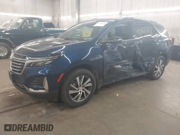 2022 Chevrolet Equinox Premier с VIN 3GNAXXEV3NS229972, выставлен на аукционе IAAI как лот 42166751 с пробегом 67 595 миль миль и . История ставок и продаж доступна на DreamBid. Изображение 2.