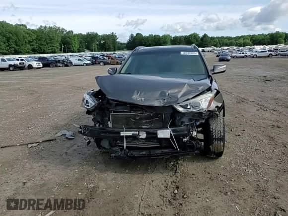 2014 Hyundai Santa Fe with VIN 5XYZU3LB3EG221720, listed as a Copart auction lot 58599005 with 81,218 mi miles and Salvage title. Bid and sale history available at DreamBid. Image 14.