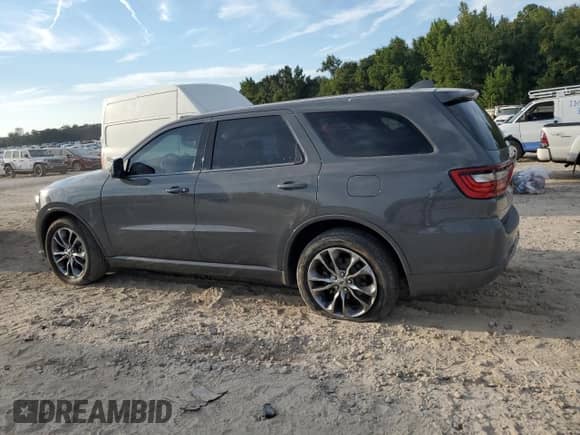 2020 Dodge Durango GT with VIN 1C4RDHDG5LC204636, listed as a Copart auction lot 80116985 with 67,187 mi miles and Salvage title. Bid and sale history available at DreamBid. Image 2.